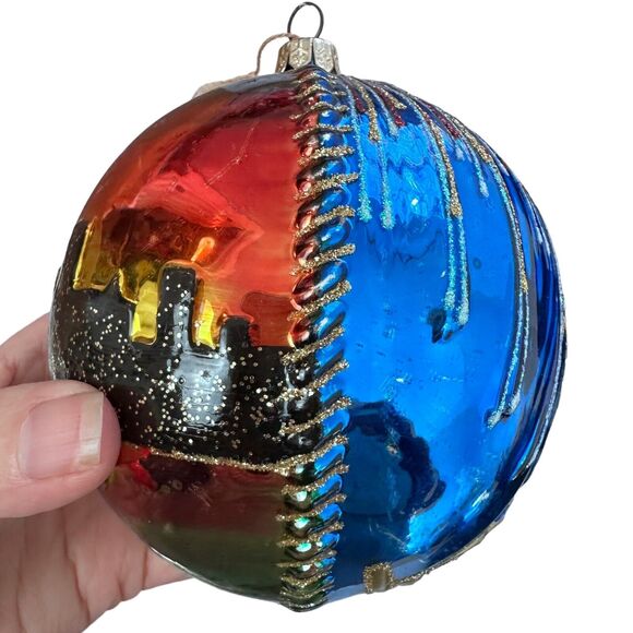 Kurt Adler Polonaise New York Glass Ornament Skyline Empire State Building 6" - Picture 4 of 9